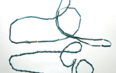 A lovely pair of Egyptian faience beaded necklaces