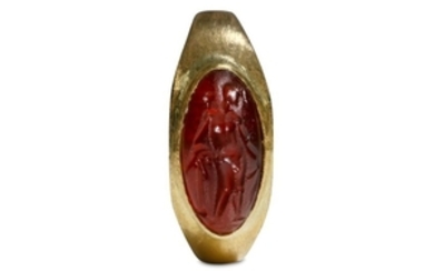 A RING WITH ROMAN INTAGLIO