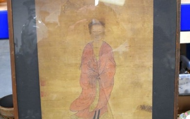 A 17TH CENTURY CHINESE King PAINTING OF AN IMMORTAL. 85 cm x 42 cm.