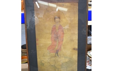 A 17TH CENTURY CHINESE Ming PAINTING OF AN IMMORTAL. 85 cm x...