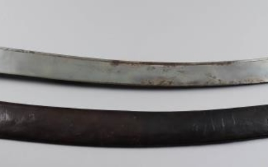 A 19th Century Indian Talwar, the 31ins steel blade...