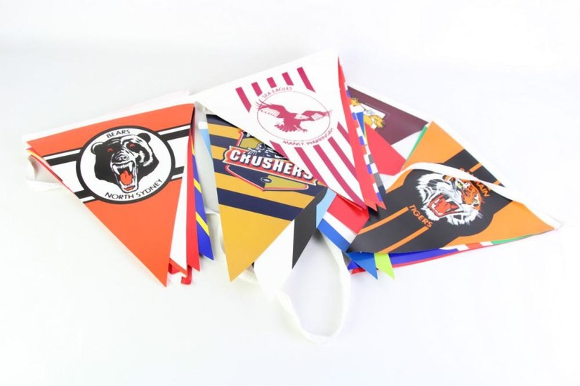 A Collection of Winfield Cup Rugby League Banner Flags