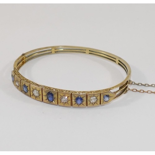 A late19th/early 20th century possibly French sapphire and d...