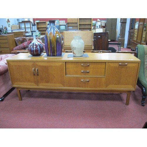 A G Plan Teak Sideboard, circa 1970's with curved open handl...