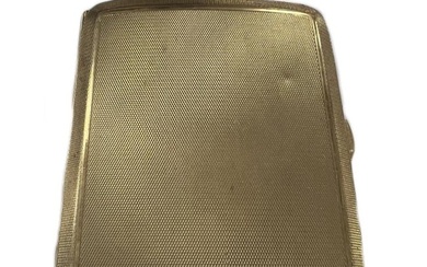A George V 9ct gold pocket cigarette case