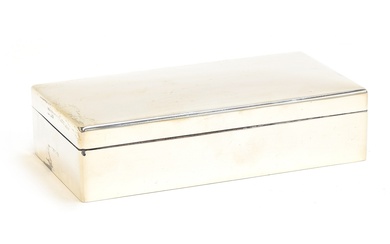 A George V silver double cigarette box by Asprey & Co., Lond...