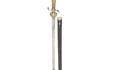 A German Silver-Mounted Hunting Sword Mid-18th Century