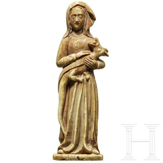 A German bone carving with depiction of the Holy