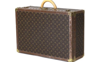 A Louis Vuitton monogrammed canvas 'Alzer 60' suitcase