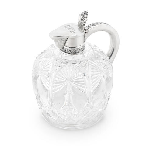 A Russian silver claret jug