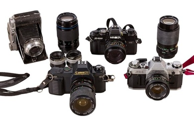 A Selection of 35mm SLR Cameras