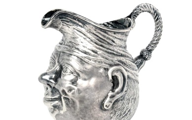A Victorian Novelty Silver Cream-Jug by Walter Henry Marks and Samuel Tobias Cohen, Birmingham, 1905