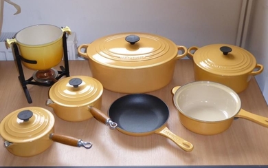 A good selection of Le Creuset enamelled kitchenware to...