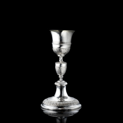 A silver chalice. Nice, end of the 18th Century...