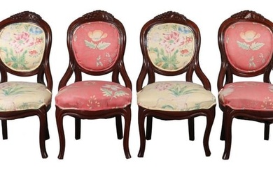 American Victorian Wooden Chairs, 4