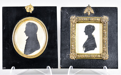 An English Silhouette, 19th Century, of a lady - "Miss...