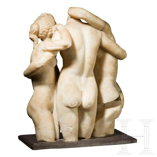 An Italian Baroque sculpture of the Three Graces