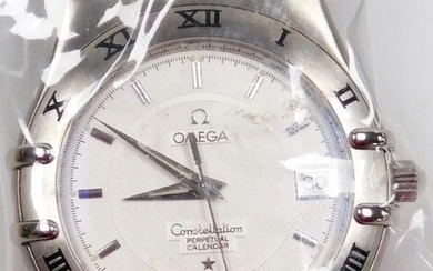 An Omega gentleman's Constellation Perpetual Calendar stainless steel cased...