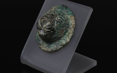 Ancient Roman Bronze Lion applique, Spanish Export License (No Reserve Price)