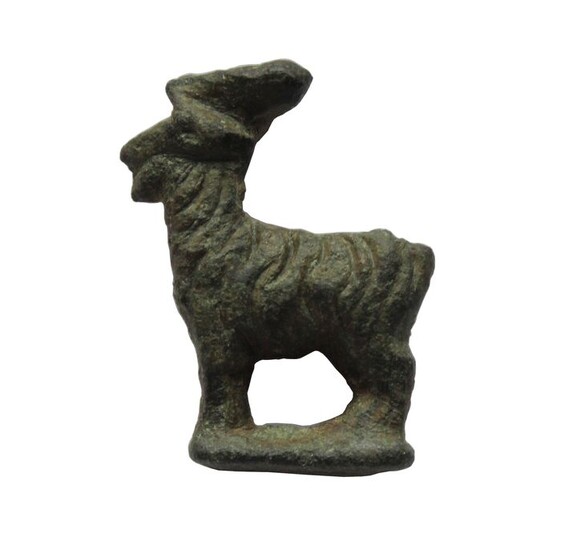 Ancient Roman Bronze Votif statue of Goat / Buck