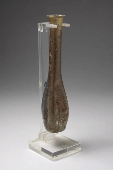 Ancient Roman Glass Balsamaire - (13×2.5×0 cm)
