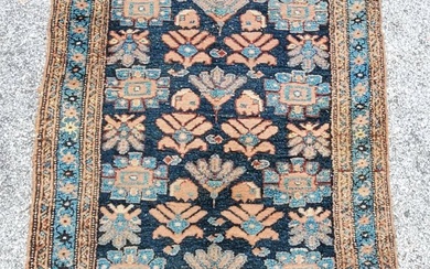 Antique Vintage Persian Wool Rug 3.5 X 5.5ft
