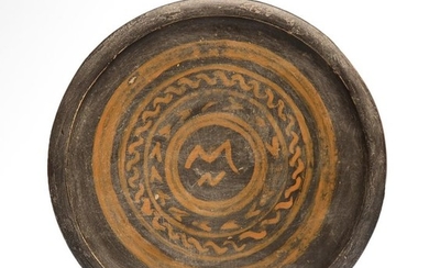 Apulian Terracotta Stemmed Plate