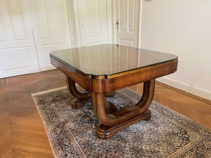 Art Deco dining table - extendable to 205 cm