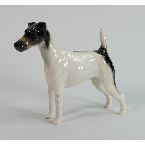 Beswick smooth haired fox terrier 964: Endon black rod.