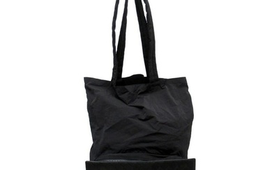 Bottega Veneta Tote Bag Eco Intrecciato Black Nylon Leather
