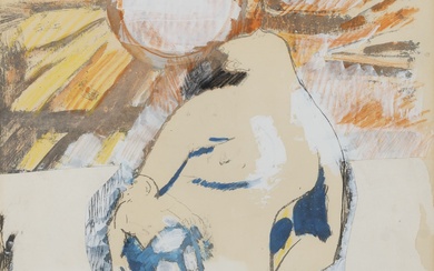 Bruno Saetti (Bologna 1902-1984) - Maternità al sole