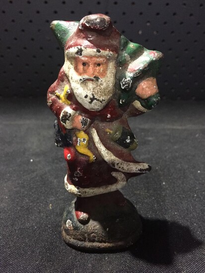 Cast Iron Figure of Santa Claus (H:12cm)