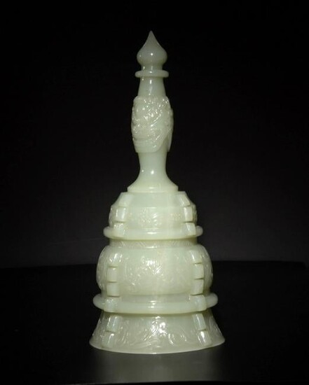 Chinese Celadon Jade Bell