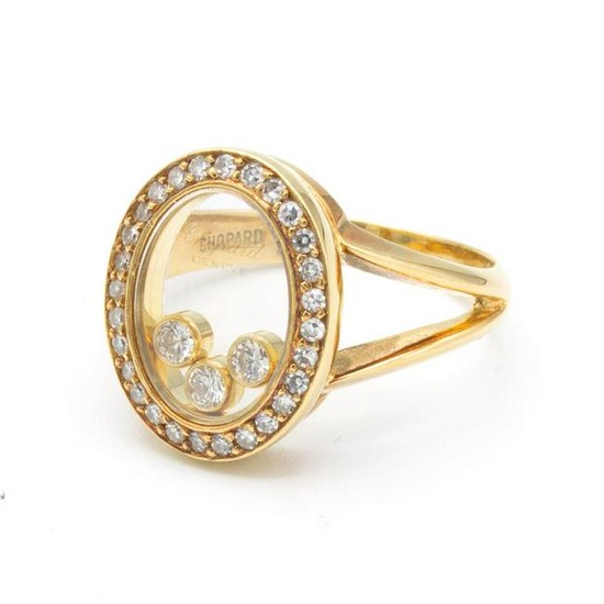 Chopard Happy Diamonds yellow gold ring