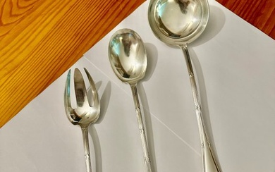 Christofle - Cutlery set (3) - Rubans - Silver-plated