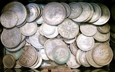 Coins - Quantity of Old English and Foreign silver...