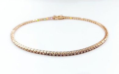 Crieri - 18 kt. Pink gold - Bracelet - 1.70 ct Diamonds - Diamonds