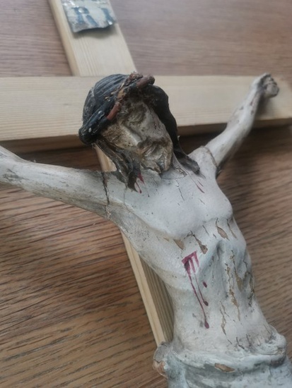 Crucifix (1) - Wood, Cross Jesus Christ - 1850-1900