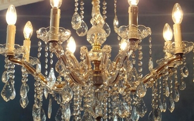 Crystal chandelier (Maria Theresia) 8 light points - Bohemia - Regency