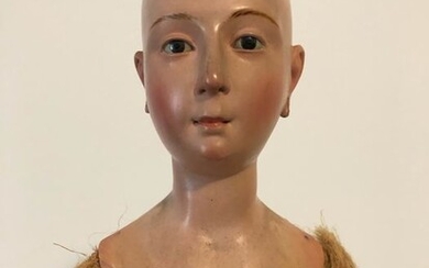 Devotional mannequin - Madonna - 43 cm - Wood - First half 19th century