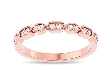 Diamond 1/8 ct tw Stackable Ring in 14K Rose Gold