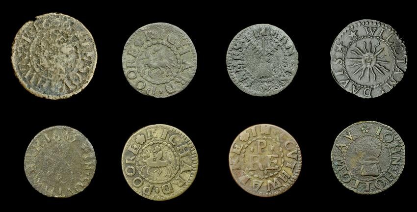 Duplicate Southwark 17th Century Tokens from the