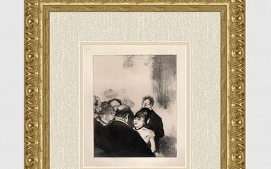 Edgar DEGAS 1938 Etching Young Cardinals Conversating LIMITED Framed