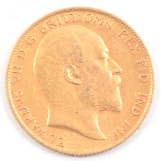 Edward VII Gold Half Sovereign, 1910 4g