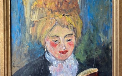 Edwin Kuipers - Freely to Renoir. "The Reader (Young Woman Reading a Book) 1875-1876"