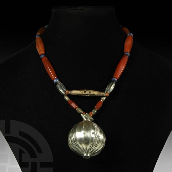 Elamite Silver Pendant Necklace