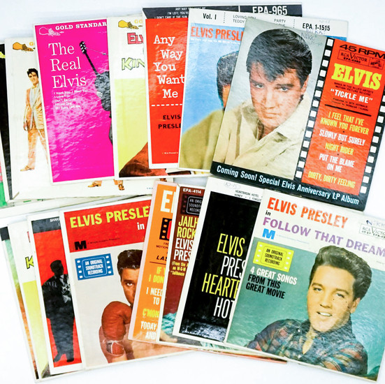 Elvis Presley (16) 45 RPM Records
