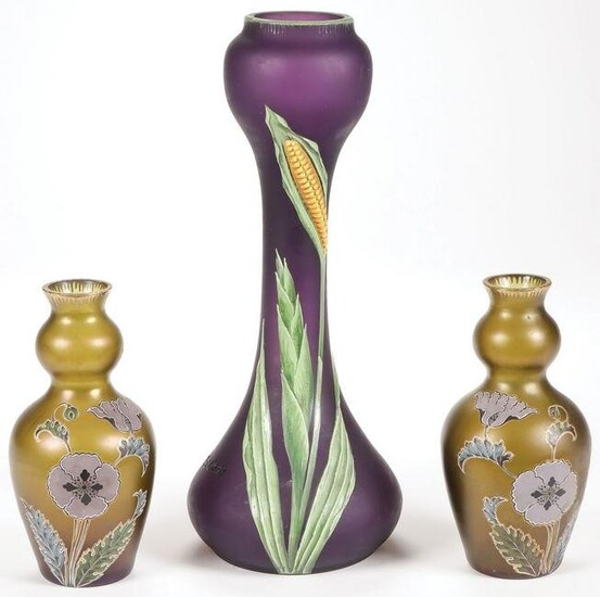 FRENCH ENAMELED GLASS