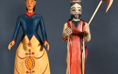 Felix A. Lopez and Horacio Valdez. Two Religious Figures.
