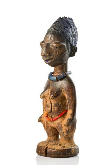 Female twin figure - Nigeria, Yoruba, Igbomina